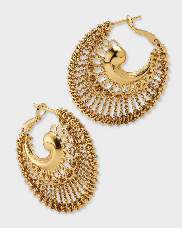 Izzia Earrings, Gold